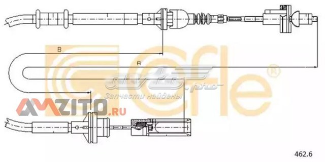 462.6 Cofle cable de embrague