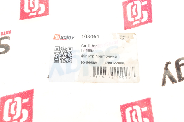 El filtro de aire Solgy 103061 precio, desde 6,47 EUR