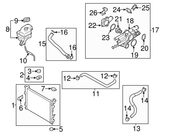  Junta de termostato KIA Sportage 2