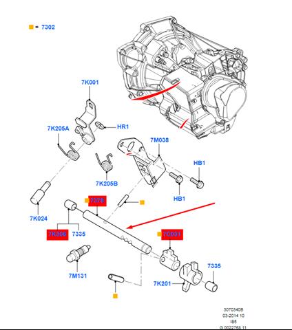 Varilla De Cambio De Marcha Ford Mondeo 4 (CA2)