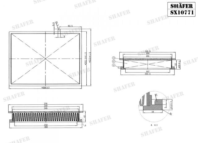 Filtro aire Shafer SX10771