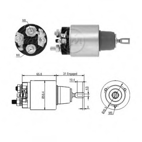 ZM2475 ZM interruptor magnético, estárter