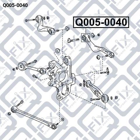 Q0050040 Q-fix Buje interior del brazo transversal trasero