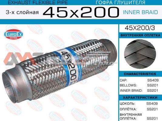 Tubo flexible de escape Euroex 45X2003 precio, desde 17,76 EUR
