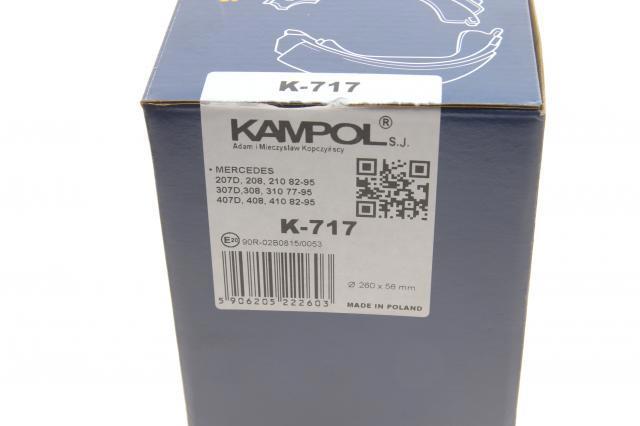 Zapatas de freno de tambor traseras Kampol K717 precio, desde 53,30 EUR