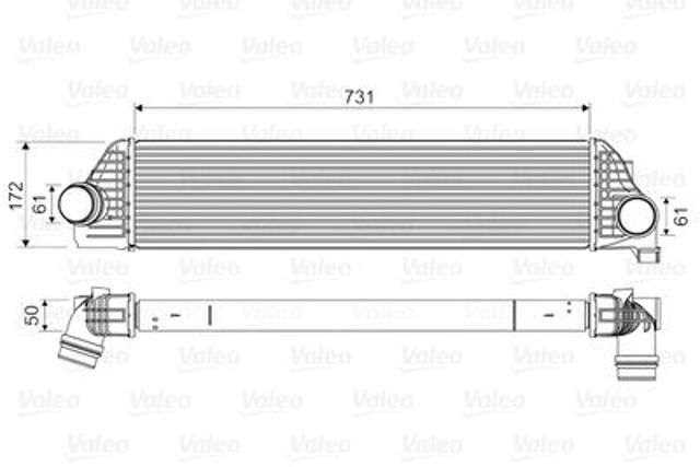 818561 VALEO Radiador de intercooler