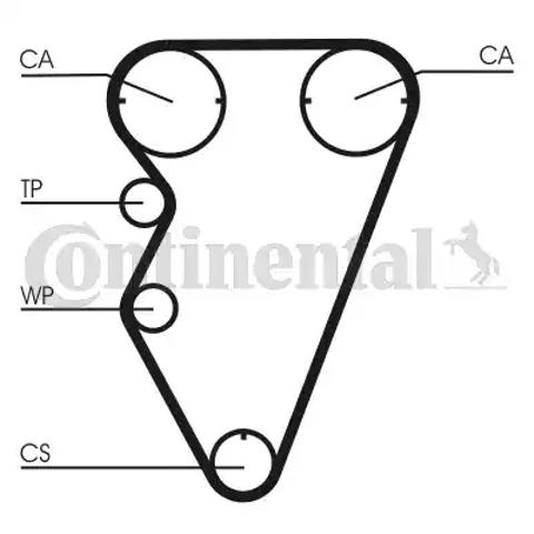 CT929 Continental/Siemens Correa dentada