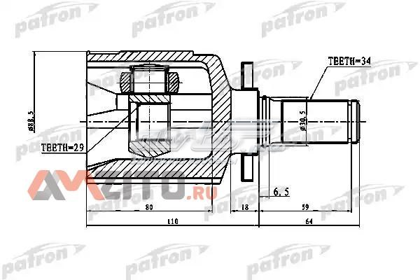 PCV1773 Patron junta homocinética interior delantera