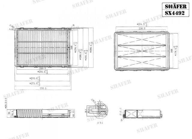 Filtro aire Shafer SX4492