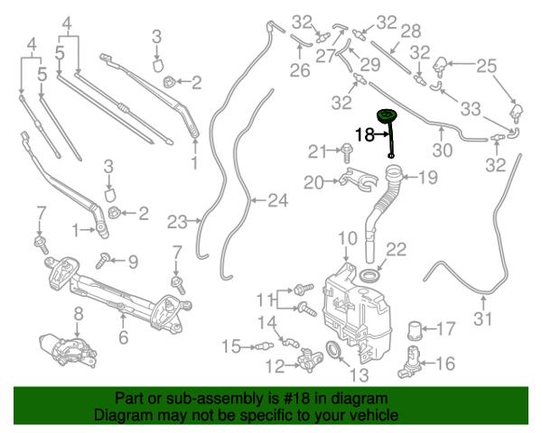 Deposito de limpiaparabrisas Mazda 6 