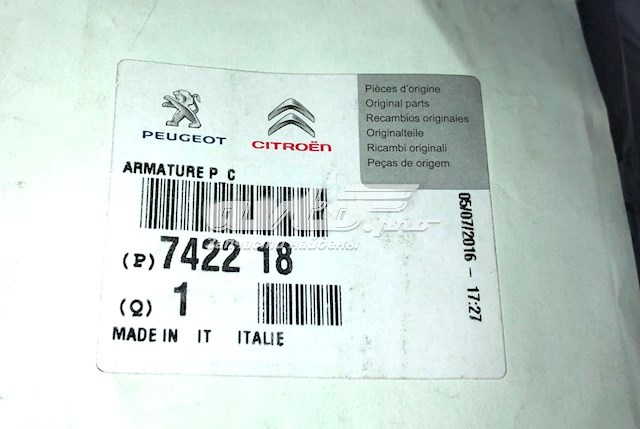 742218 Peugeot/Citroen absorbente parachoques delantero