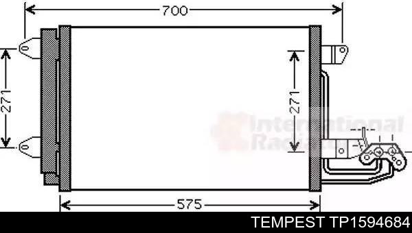 Condensador aire acondicionado TP1594684 Tempest