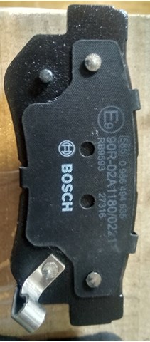 0986494835 Bosch pastillas de freno traseras