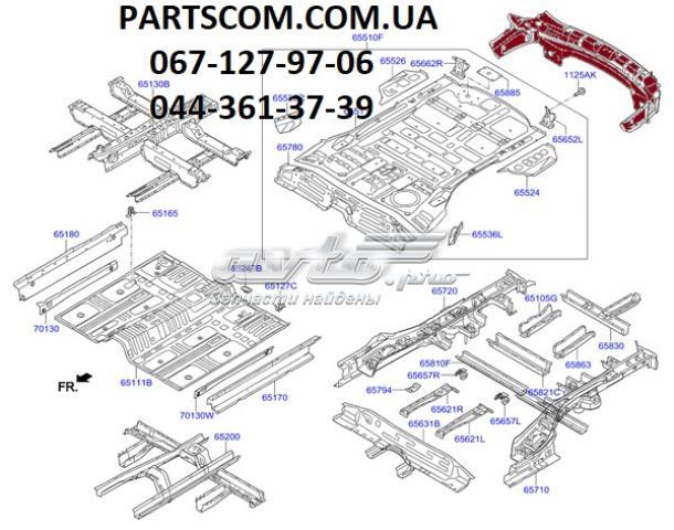 Panel trasero de maletero Hyundai Santa Fe 3 (DM)