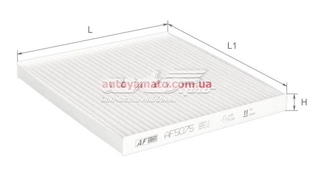 AF5075 Alpha-filter filtro de habitáculo