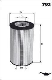 Filtro de aceite ELH4448 Mecafilter