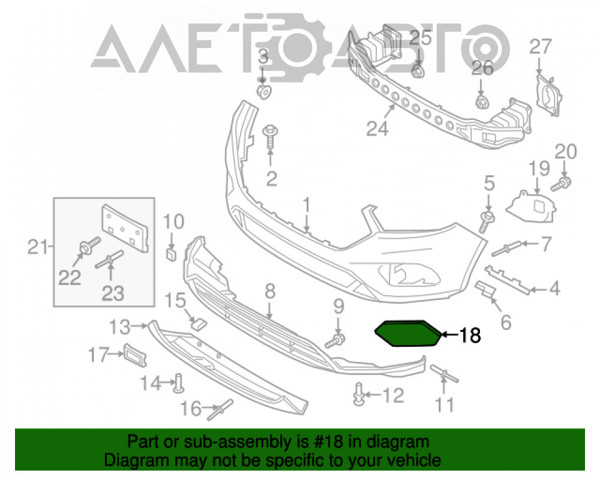 Tapa de rejilla de faro antiniebla delantero derecho FPS FP2830912 precio, desde 28,41 EUR