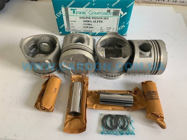 51108A050 Teikin juego de piston para motor, 2da reparación (+ 0,50)