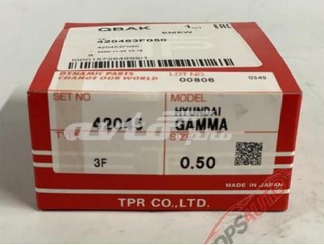Juego de aros de pistón para motor, sobremedida (+0,50 mm) 42045050 TPR