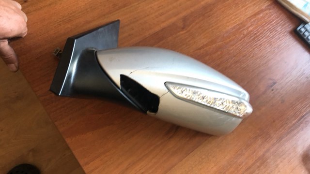 Espejo de retrovisor izquierdo 876103S070 Hyundai/Kia