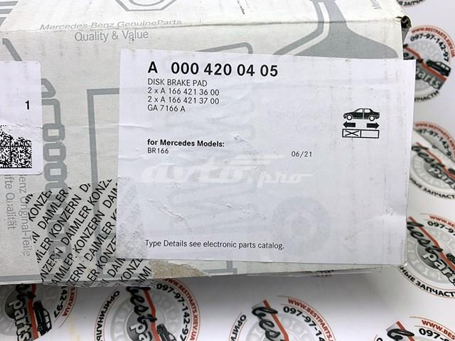 Comprar A0004200405 Mercedes Pastillas delanteras de freno