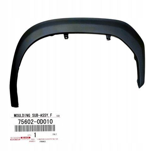 Extensión de aleta delantera izquierda 756020D010 Toyota