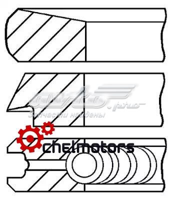 Comprar 0810700000 Goetze Aros de pistón para 1 cilindro, STD