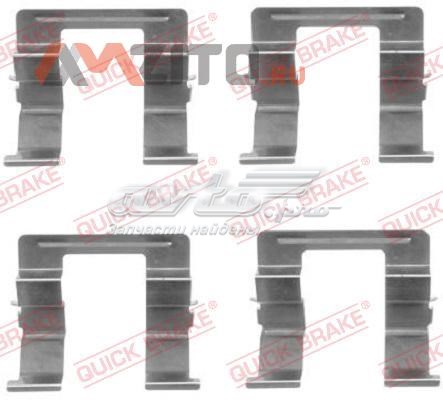 109-1605 Quick Brake conjunto de muelles almohadilla discos delanteros