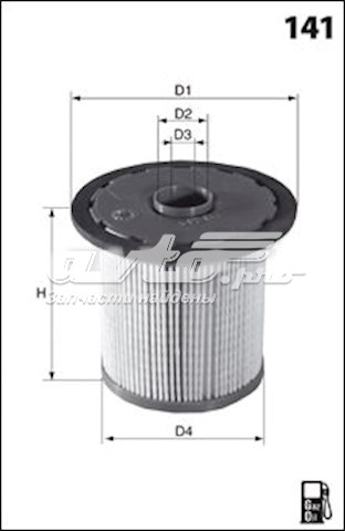 Filtro combustible MECAFILTER ELG5273