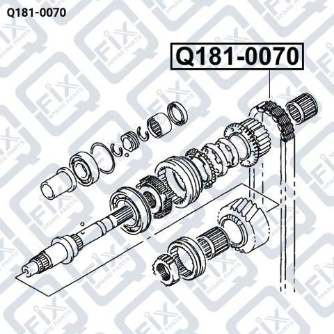 Q181-0070 Q-fix cadena para caja de transferencia