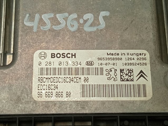 Unidad de control del motor  Peugeot/Citroen 0281013334 precio, desde 78,41 EUR