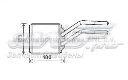 18006614 VAN Wezel radiador de calefacción trasero