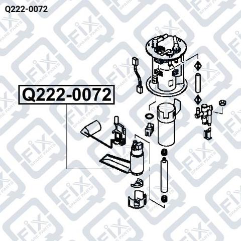 Q222-0072 Q-fix bomba de combustible eléctrica sumergible