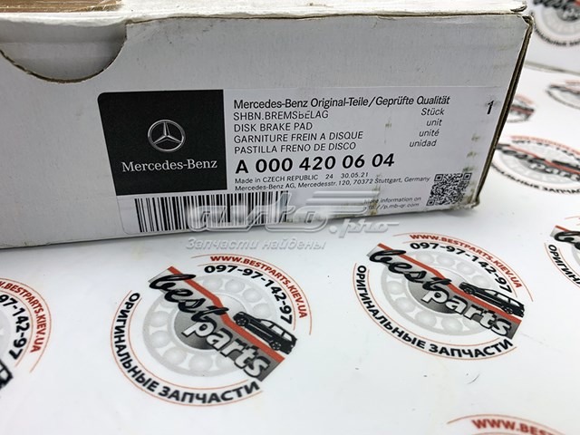 0004200604 Mercedes Pastillas delanteras