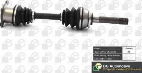 DS6100R BGA Semieje delantero derecho