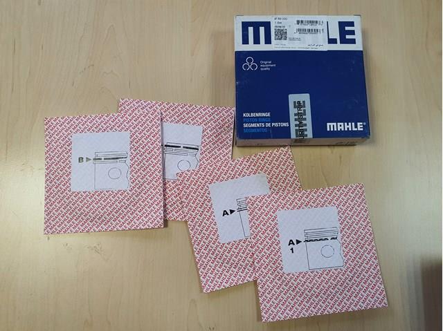 011RS001090N0 Mahle Original Juego de anillos de pistón para 1 cilindro, STD