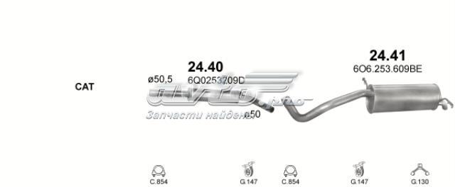 24.40 Polmostrow silenciador posterior