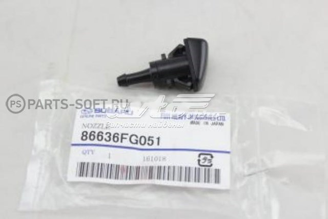 86636FG051 Subaru tobera de agua regadora, lavado de parabrisas