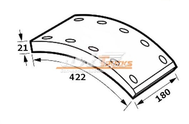 Zapatas de freno de tambor traseras SAF 3057396010