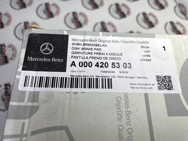 Pastillas freno delanteras Mercedes A0004205303 precio, desde 41,67 EUR