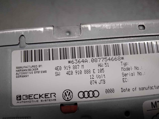 Comprar 4E0919887M VAG Unidad de control de navegación