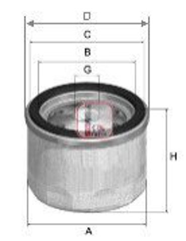 Filtro de aire comprimido de turbocompresor SOFIMA S0VGTA