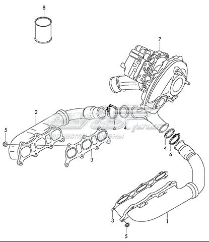 Abrazadera Del Colector De Escape para Audi A6 (4A2, C8)