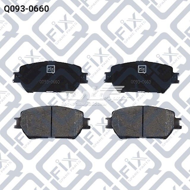 Pastillas de freno delanteras de disco Q-FIX Q0930660