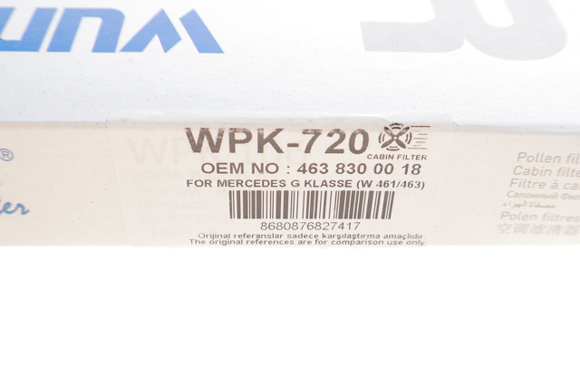 Comprar WPK720 Wunder Filtro de aire del habitáculo