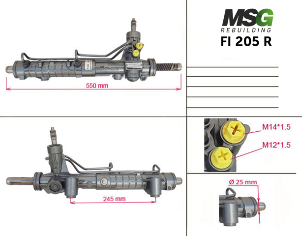 Comprar FI205R MSG Rebuilding Cremallera