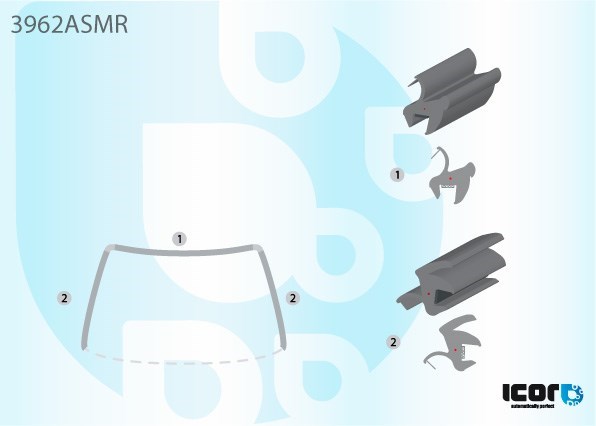 Moldeado del parabrisas Honda CR-V I