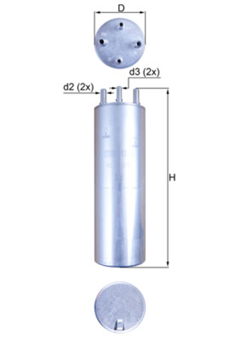 Filtro de gasoil Mahle Original KL22911