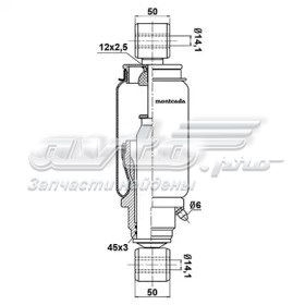 Amortiguador de cabina (TRUCK) TRUCKTEC 0129022