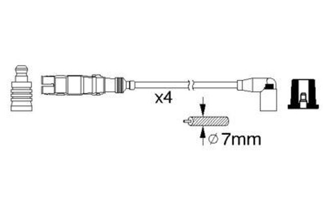 Comprar 986356359 Bosch Cable de bujía